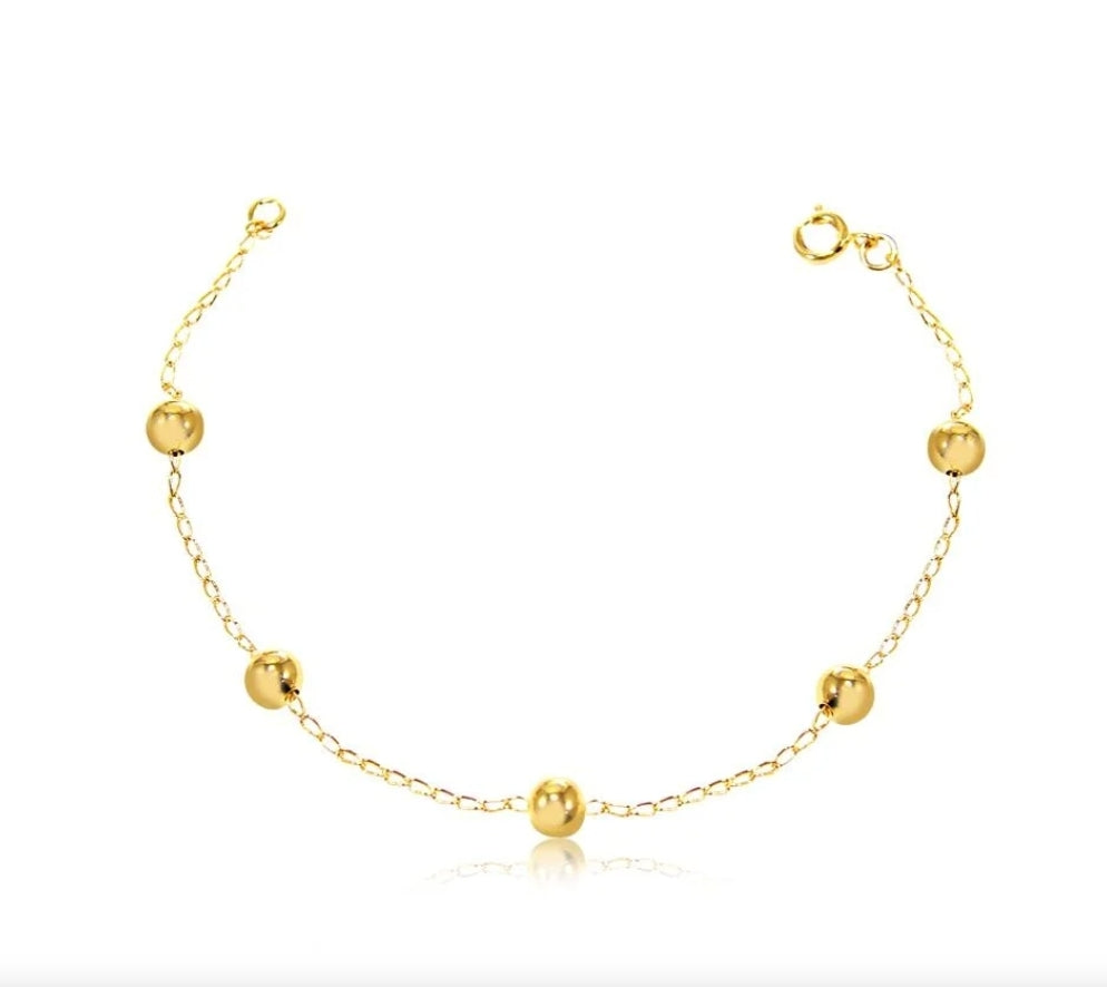 PULSEIRA BOLINHA LISA/6MM