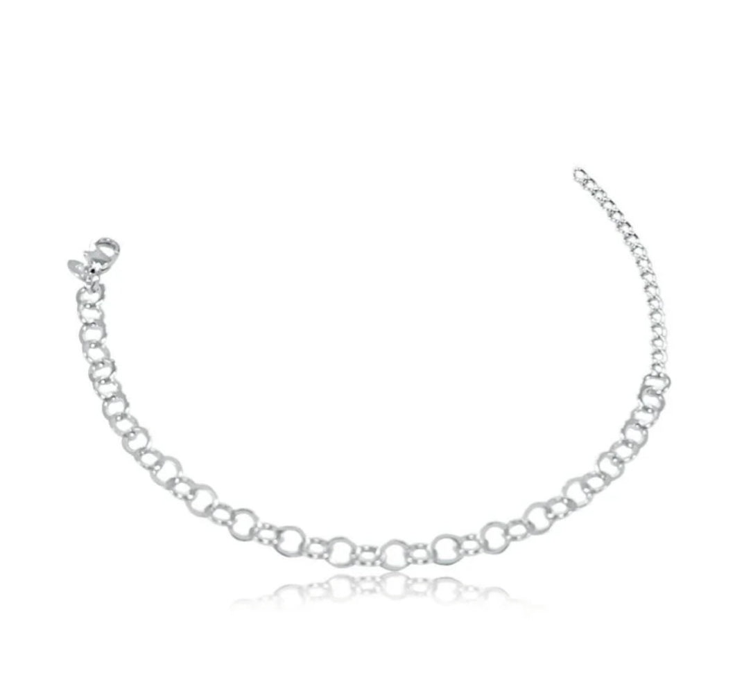 PULSEIRA DELICADA ELOS RÓDIO BRANCO