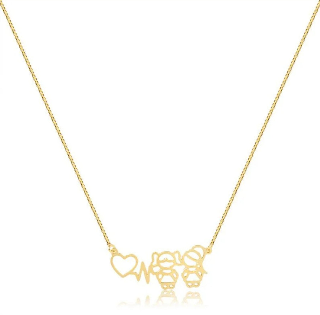 GARGANTILHA  batimentos DUAS MENINAS