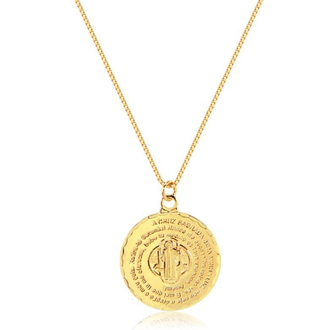 GARGANTILHA MEDALHA SÃO BENTO GRANDE