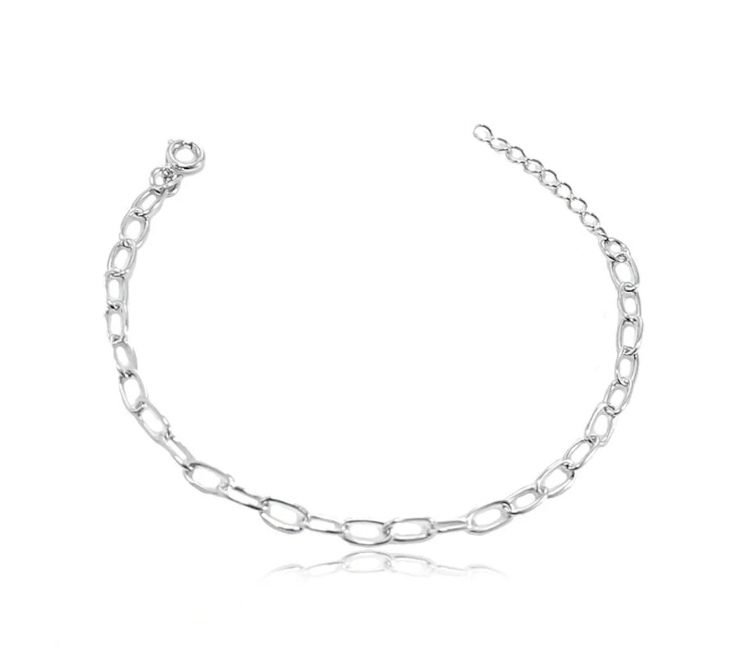 PULSEIRA ELOS OVAL RÓDIO BRANCO
