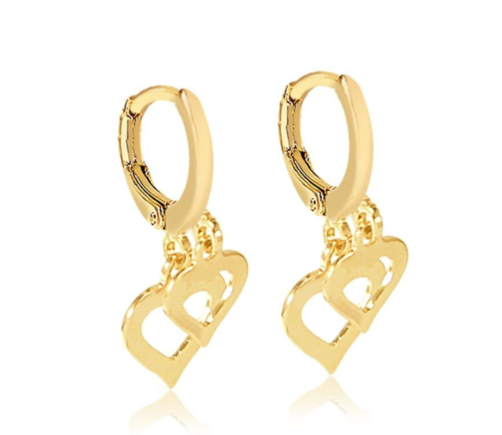 ARGOLA COM PINGENTE CORAÇÕES : AR9753-D