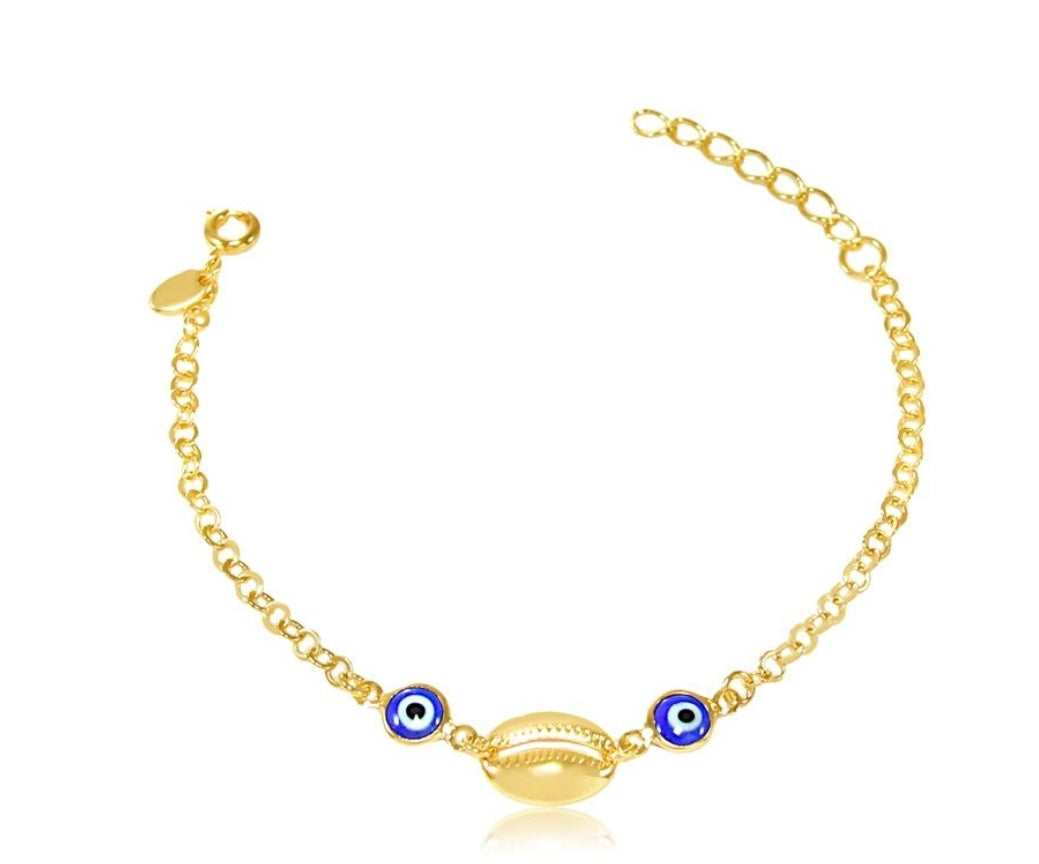 PULSEIRA BÚZIOS E OLHO GREGO