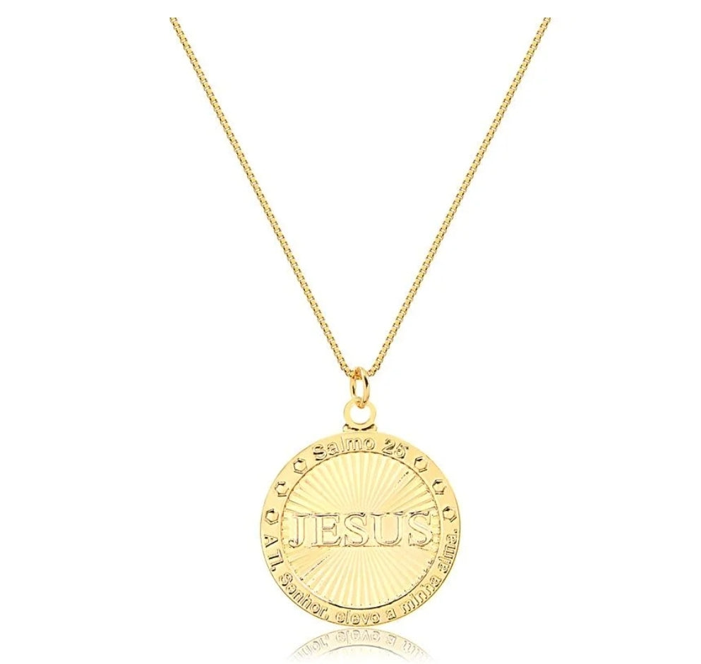 GARGANTILHA MEDALHA SALMO