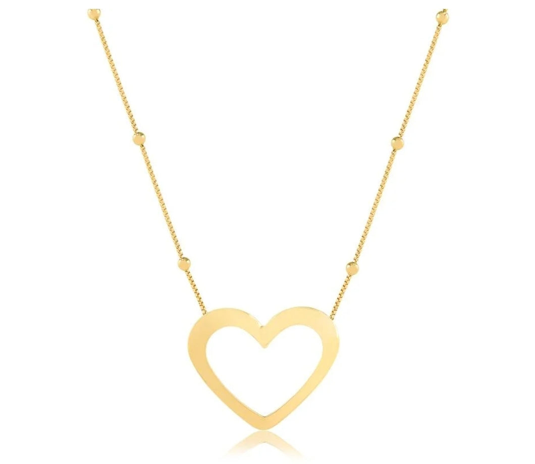 GARGANTILHA BOLINHA CORAÇÃO