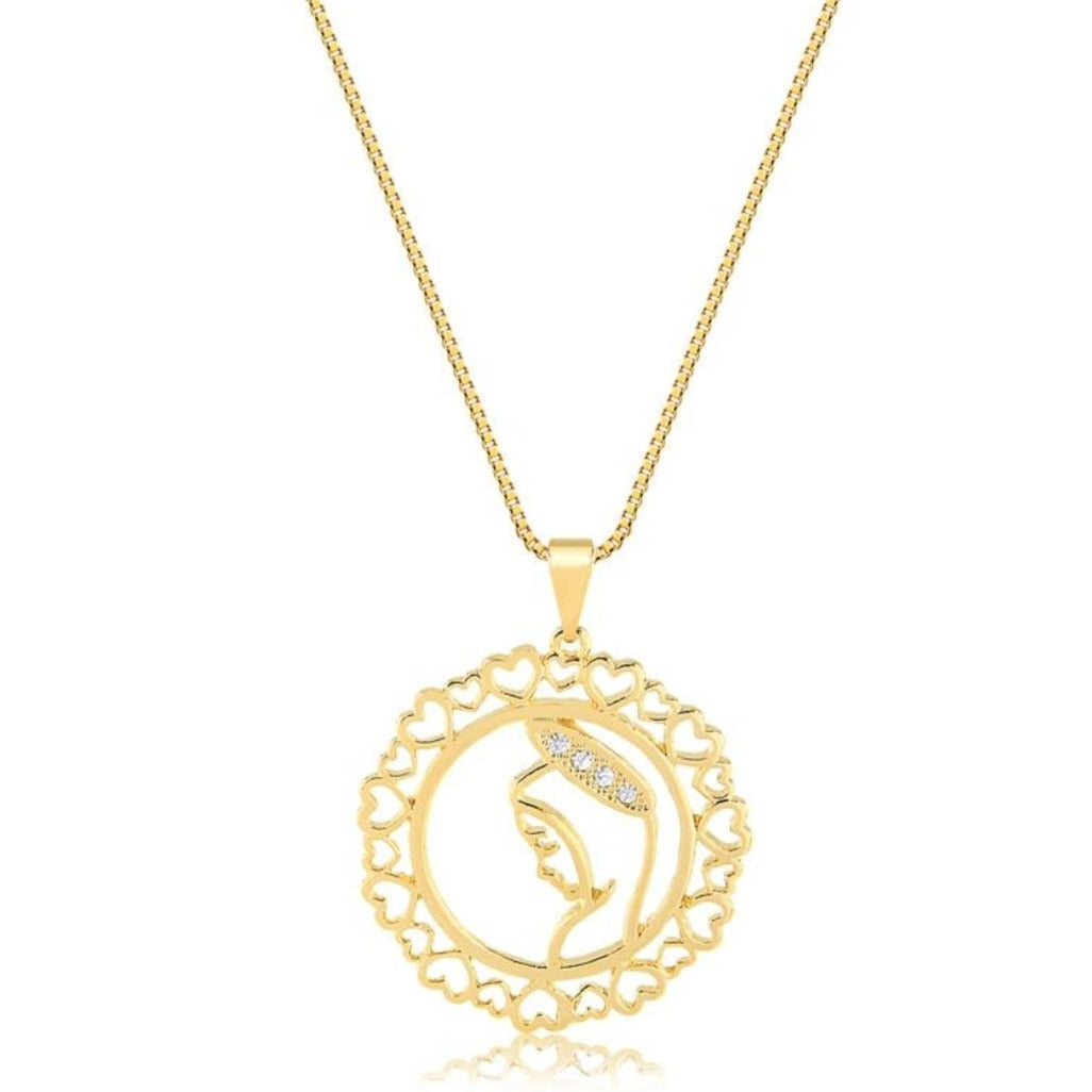 GARGANTILHA NOSSA SENHORA CRAVEJADA