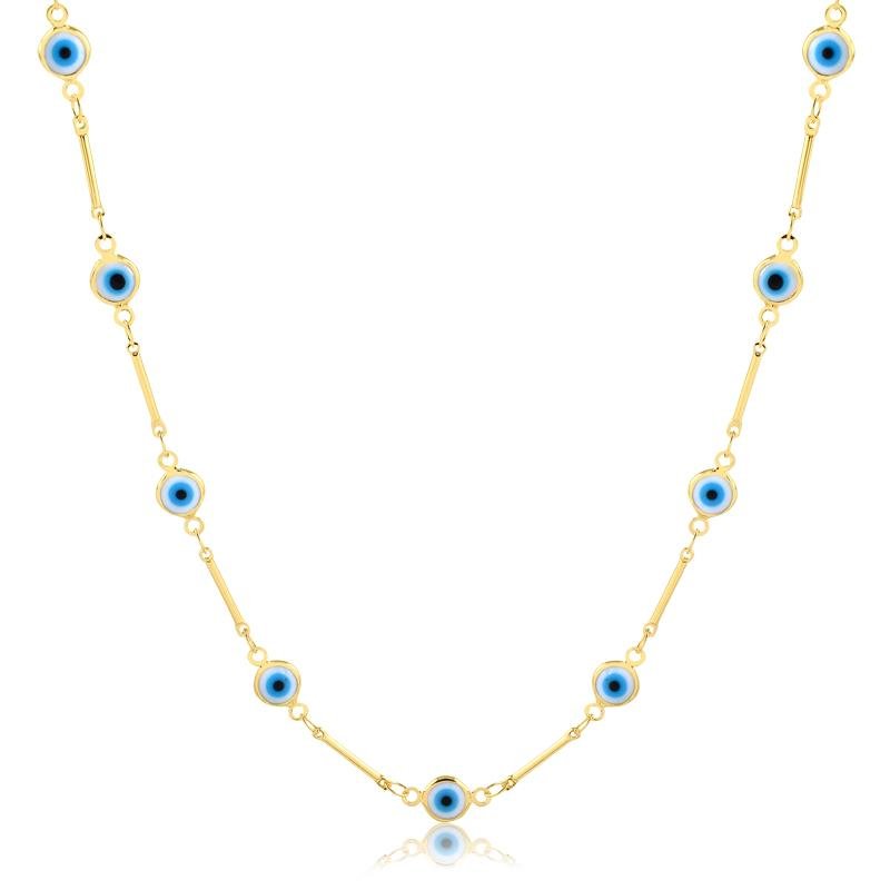 COLAR LONGO OLHO GREGO