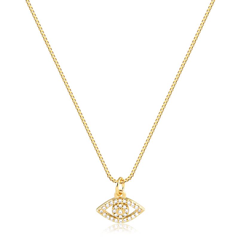 Gargantilha Cravejada Olho Grego